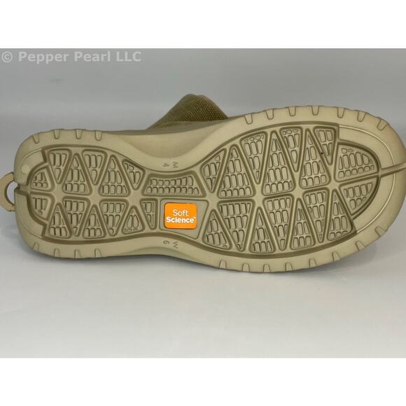 Women's Size 6 Khaki Canvas Clog Mule Slip On Comfort Shoe by Soft Science - Picture 12 of 12